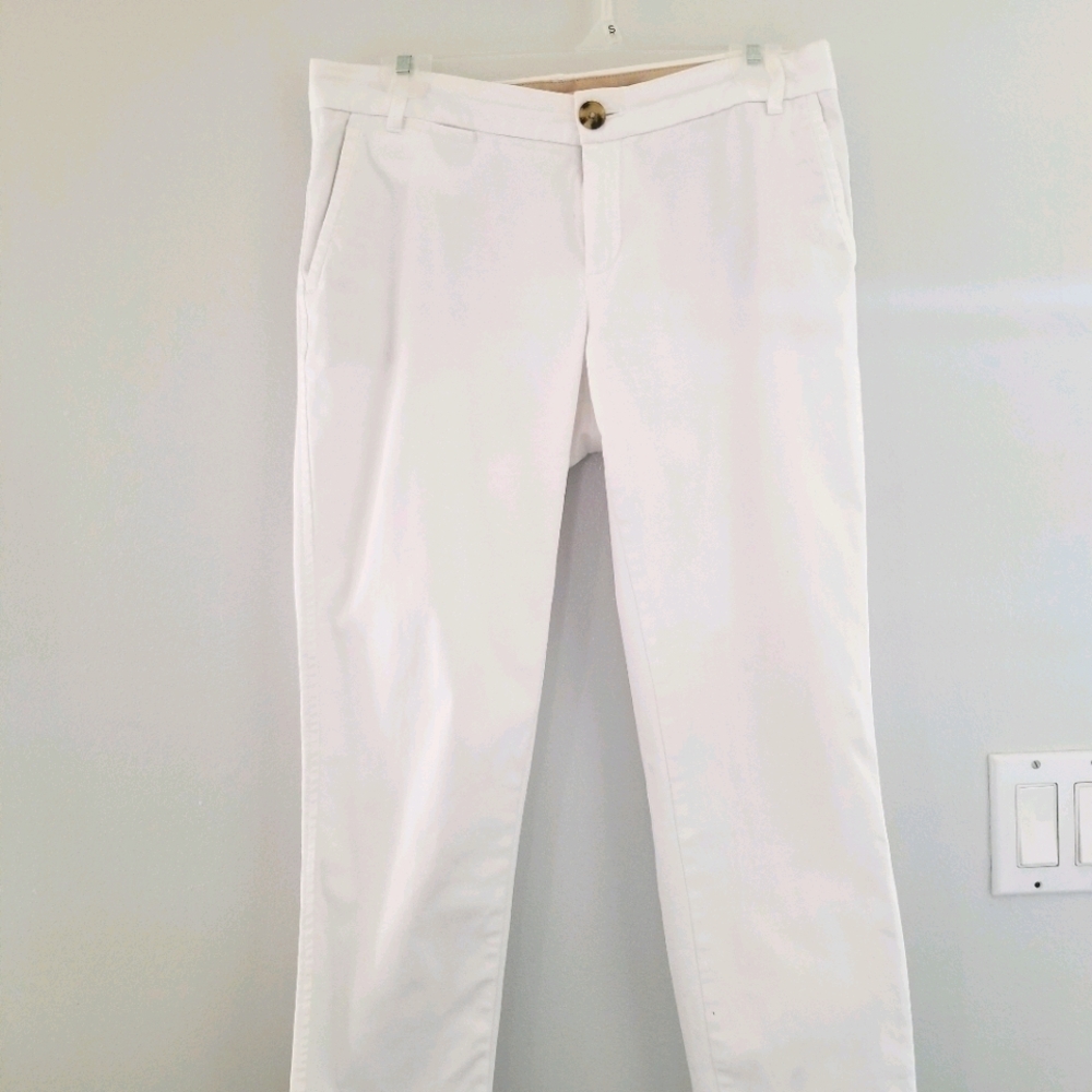 Banana Republic white chinos